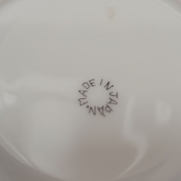 4 Tea Cup SET with Saucers Made In Japan Moss Rose Handpainted Porcelain VINTAGE - Picture 11 of 16